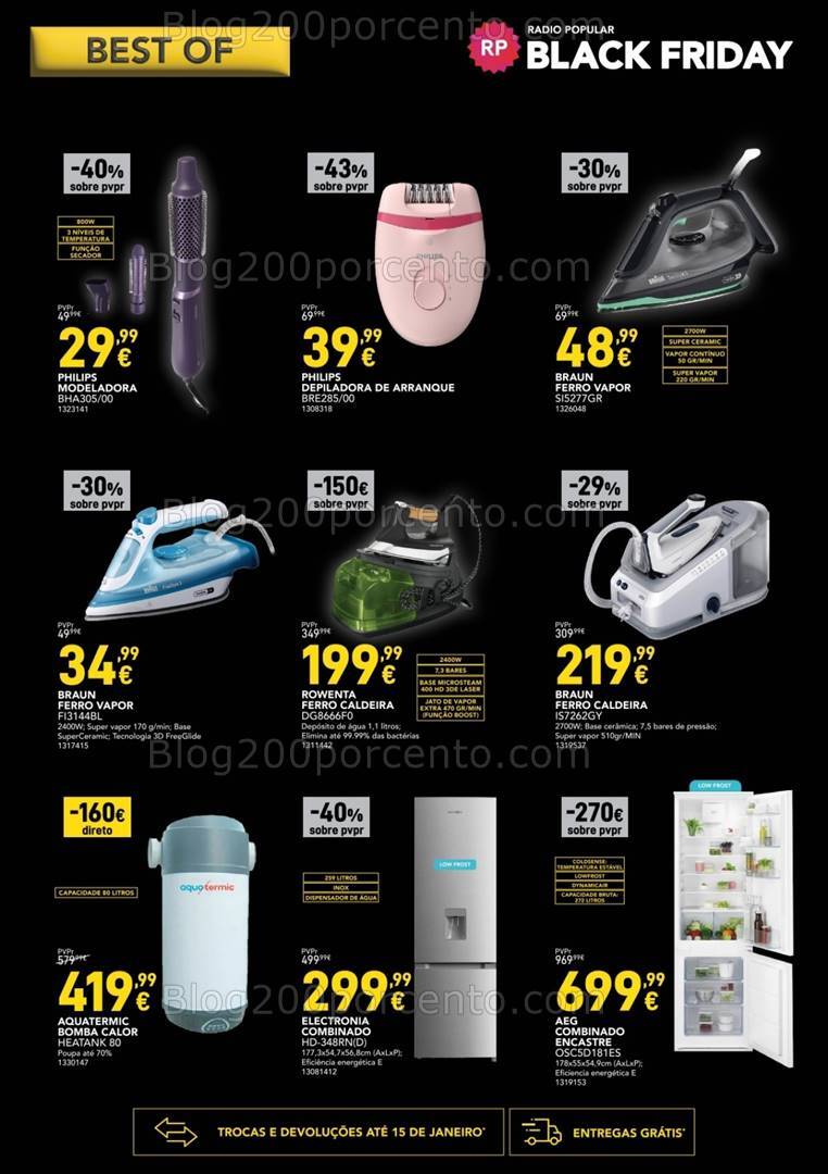 Antevisão Folheto RADIO POPULAR Best Of Black Friday Promoções até 2 dezembro