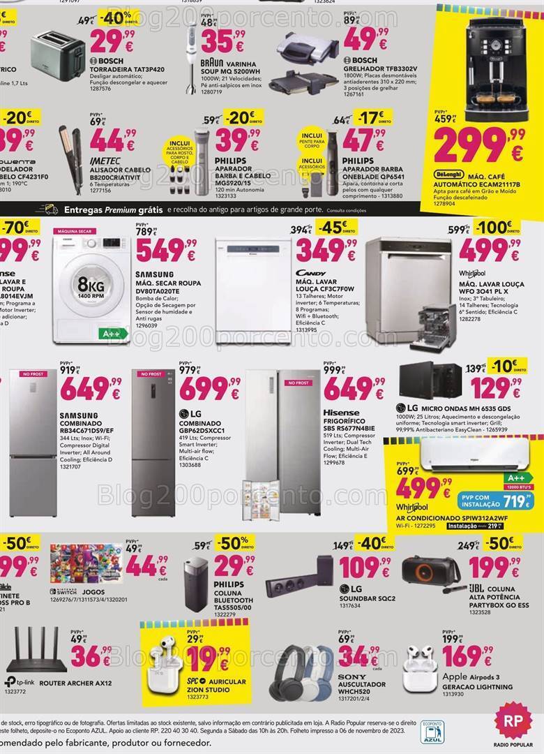 Antevisão Folheto RADIO POPULAR Promoções de 14 a 20 novembro