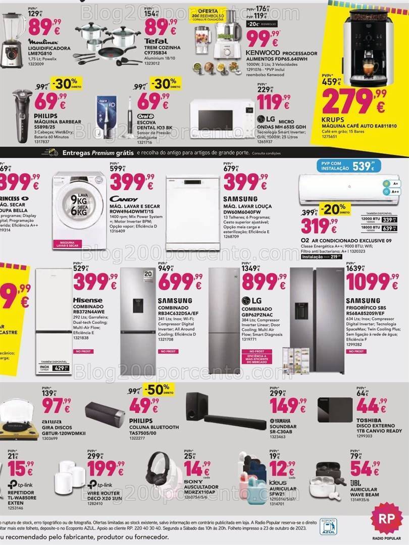 Antevisão Folheto RADIO POPULAR Black Friday Promoções de 31 outubro a 6 novembro