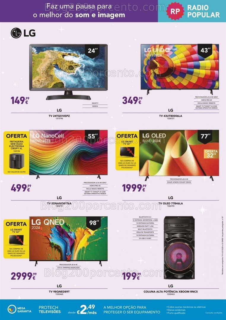 Antevisão Folheto RADIO POPULAR Natal Extra Promoções de 17 a 24 dezembro