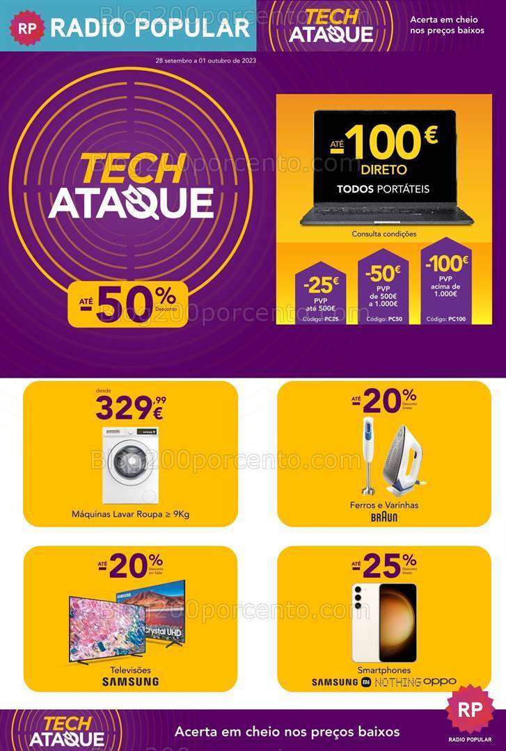 Antevisão Folheto RADIO POPULAR Promoções Fim de Semana - 28 setembro a 1 outubro