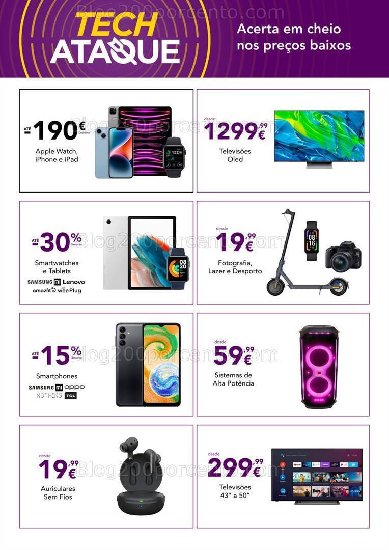 Antevisão Folheto RADIO POPULAR Tech Ataque Promoções de 31 agosto a 3 setembro