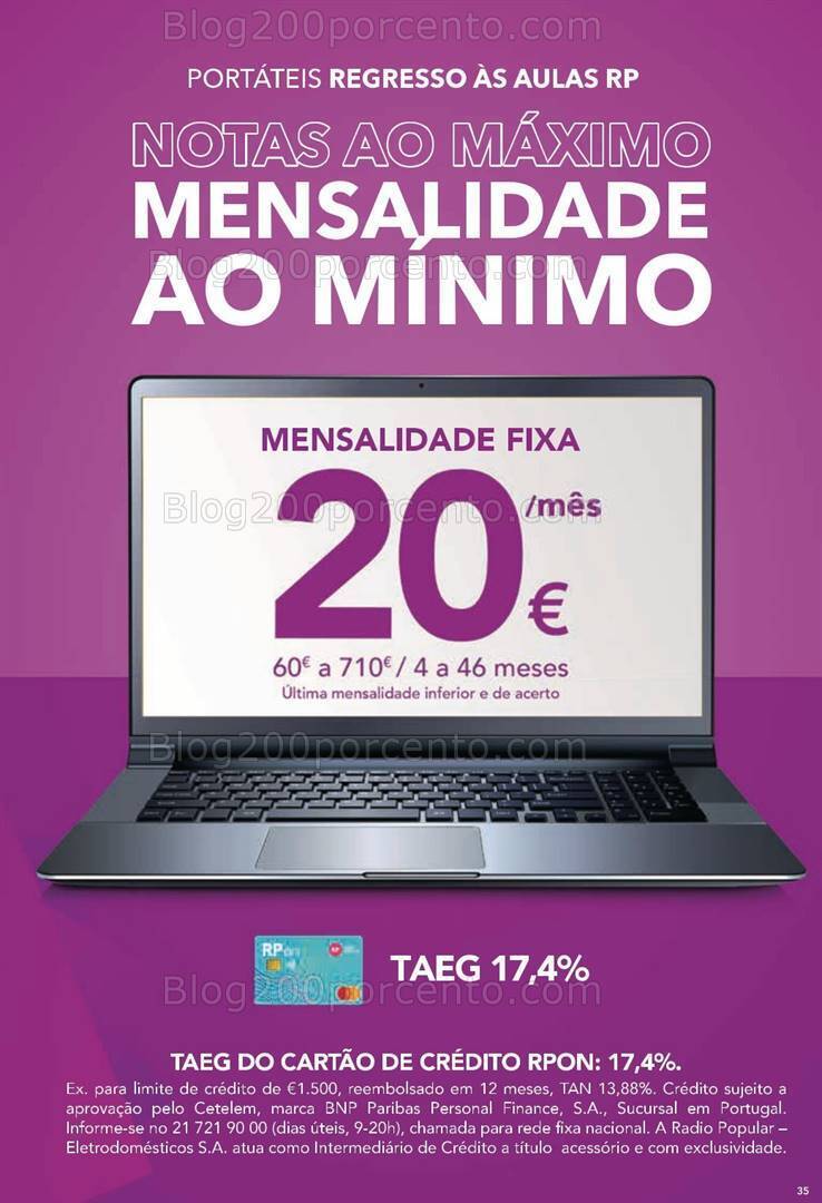 Antevisão Folheto RADIO POPULAR Especial Regresso às Aulas Promoções de 31 agosto a 24 setembro