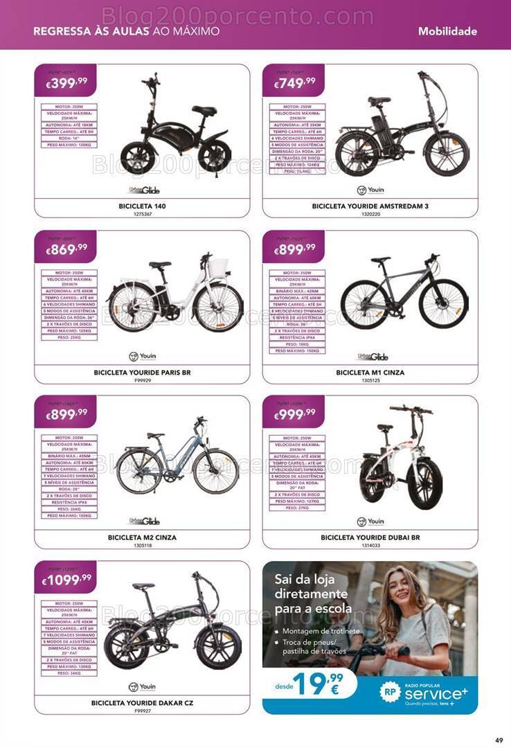 Antevisão Folheto RADIO POPULAR Especial Regresso às Aulas Promoções de 31 agosto a 24 setembro