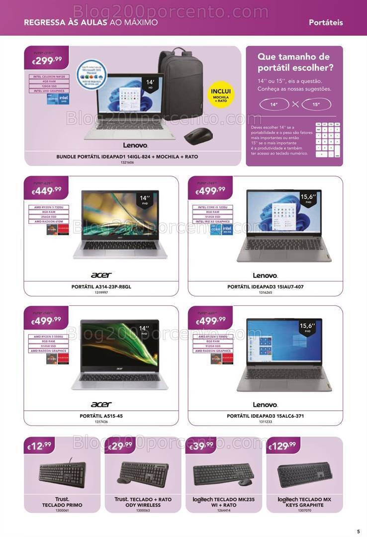 Antevisão Folheto RADIO POPULAR Especial Regresso às Aulas Promoções de 31 agosto a 24 setembro