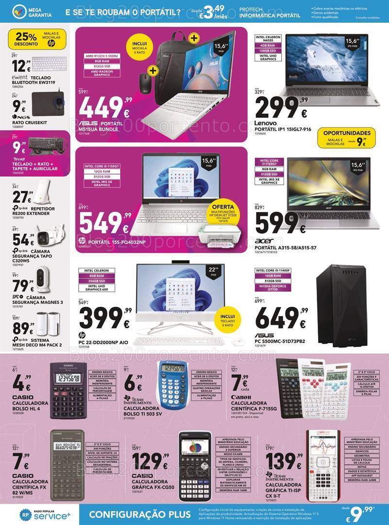 Antevisão Folheto RADIO POPULAR Regresso às Aulas Promoções 24 agosto a 6 setembro