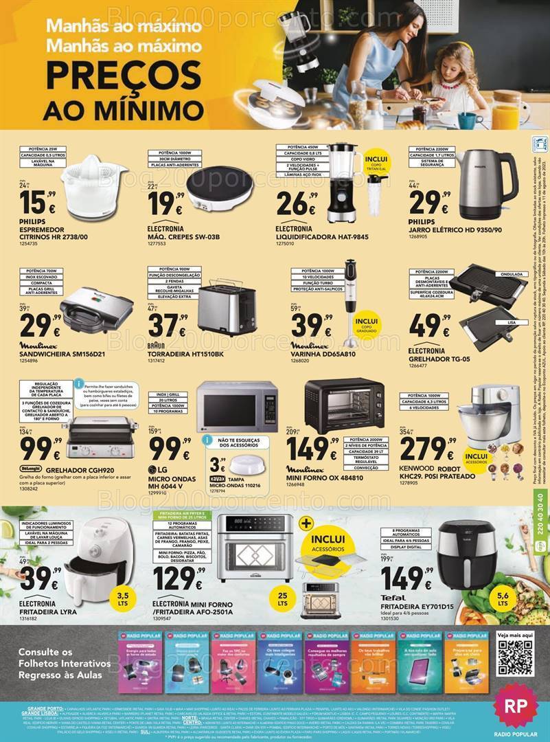 Antevisão Folheto RADIO POPULAR Regresso às Aulas Promoções 24 agosto a 6 setembro