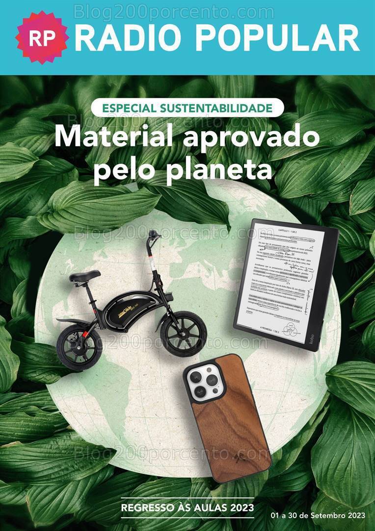 Antevisão Folheto RADIO POPULAR Especial Sustentabilidade Promoções de 1 a 30 setembro