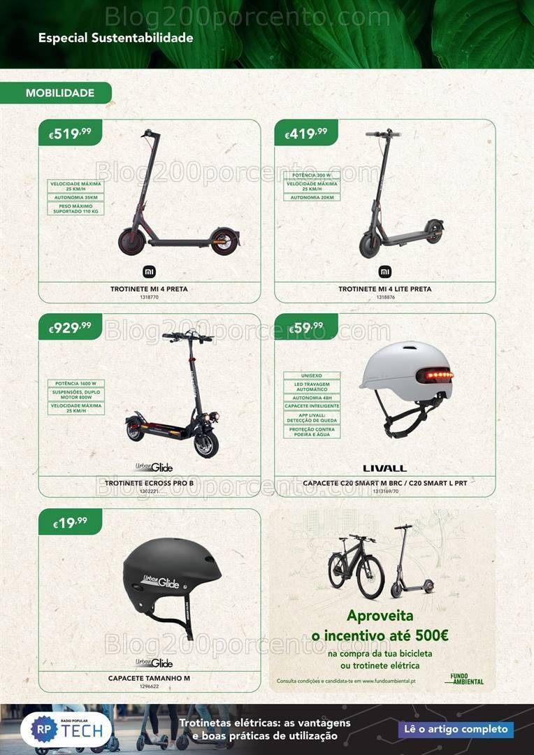 Antevisão Folheto RADIO POPULAR Especial Sustentabilidade Promoções de 1 a 30 setembro