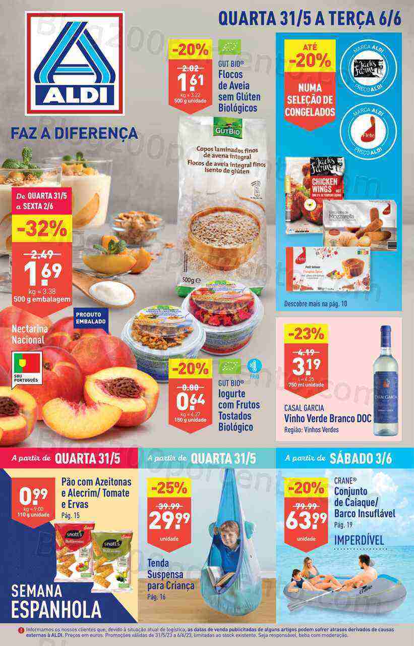 Antevisão Folheto ALDI Promoções de 31 maio a 6 junho