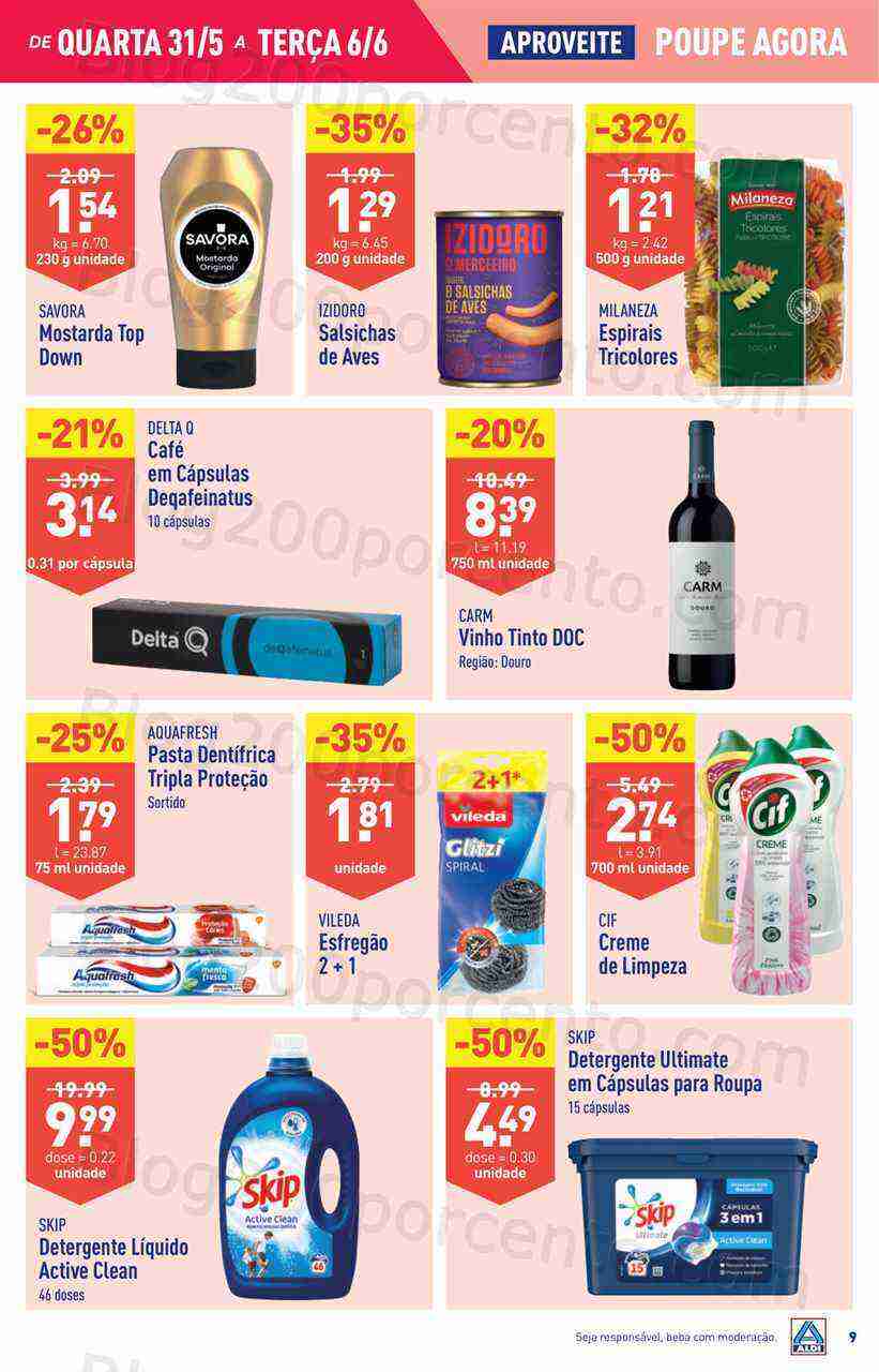 Antevisão Folheto ALDI Promoções de 31 maio a 6 junho