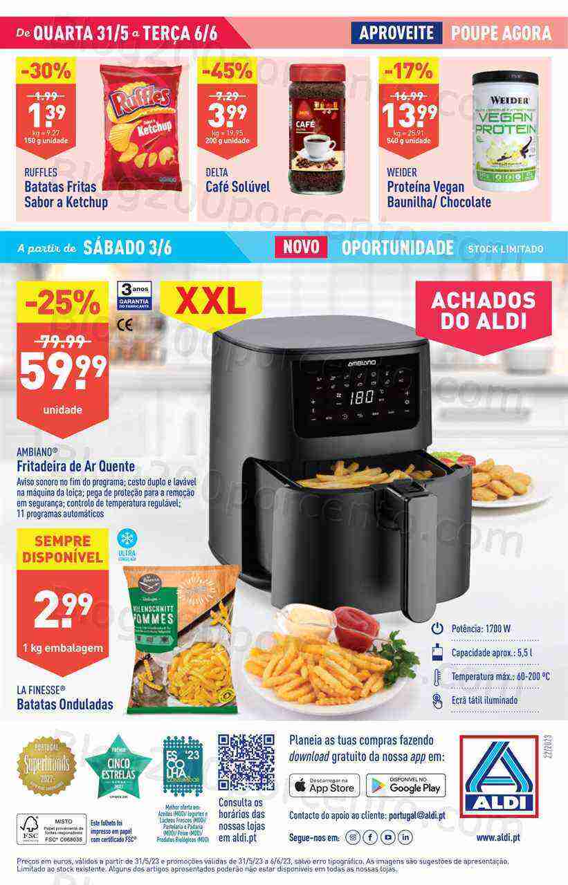 Antevisão Folheto ALDI Promoções de 31 maio a 6 junho