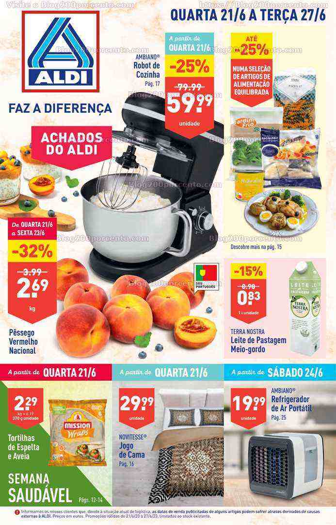 Antevisão Folheto ALDI Promoções de 21 a 27 junho