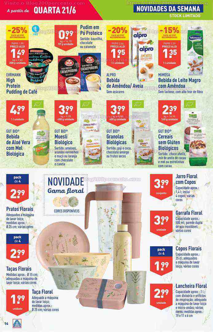 Antevisão Folheto ALDI Promoções de 21 a 27 junho