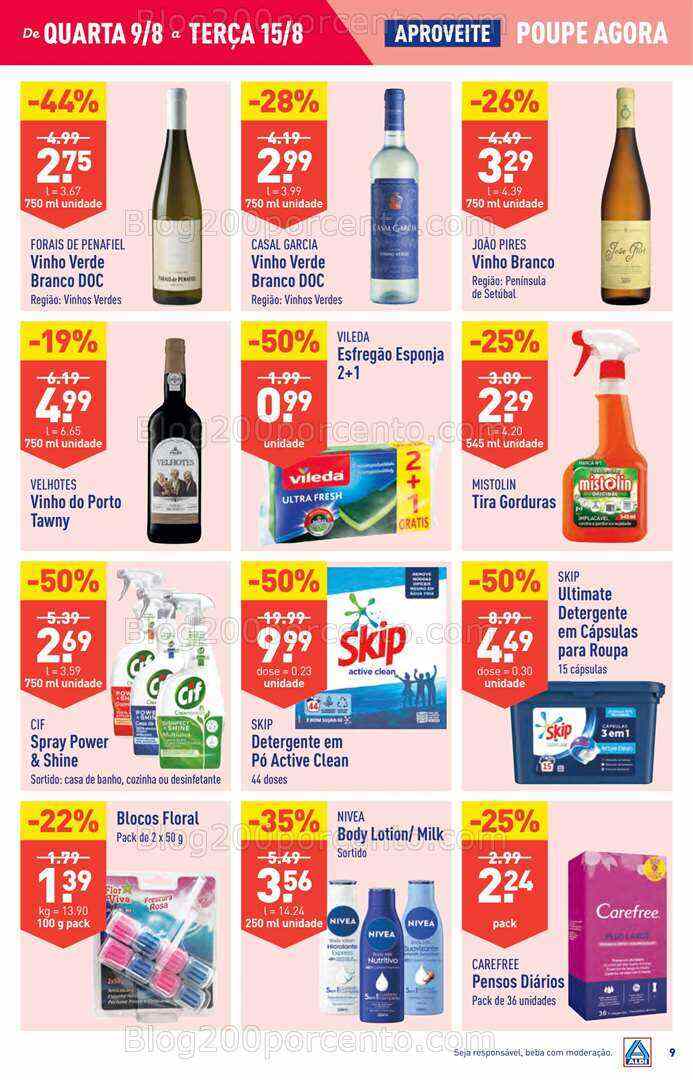 Antevisão Folheto ALDI Promoções de 9 a 15 agosto - Edição Digital