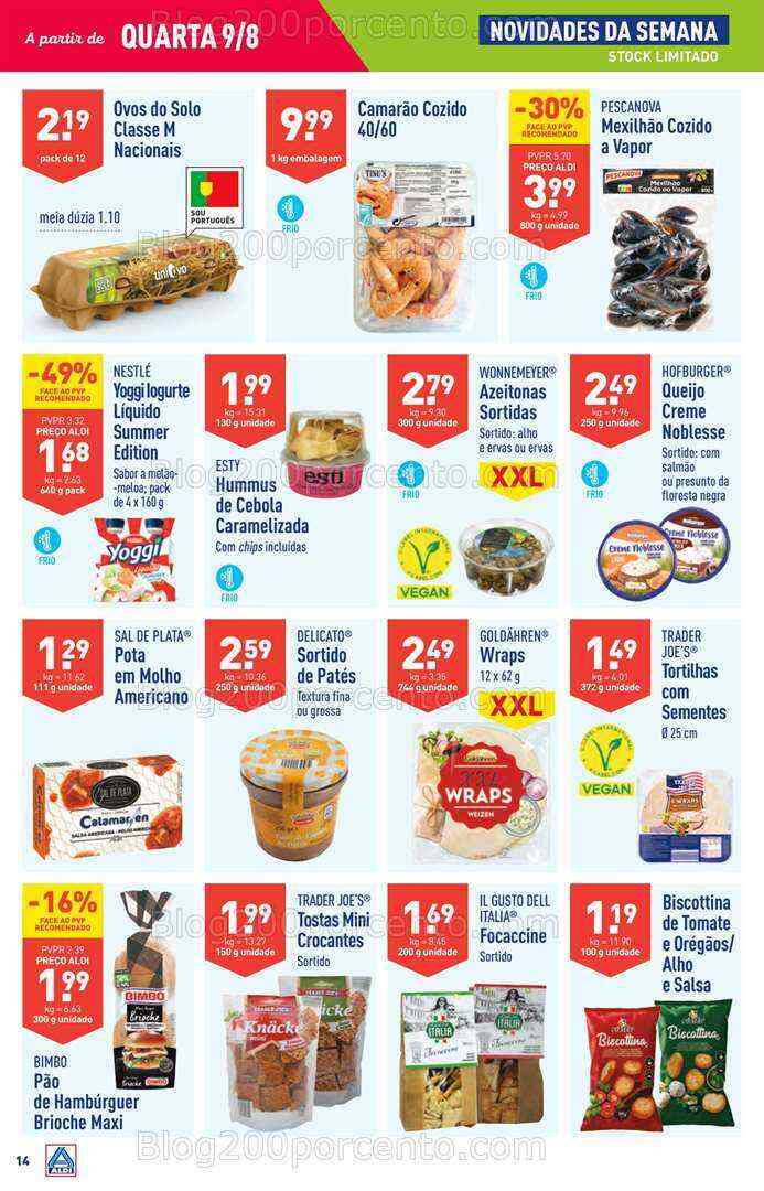 Antevisão Folheto ALDI Promoções de 9 a 15 agosto - Edição Digital