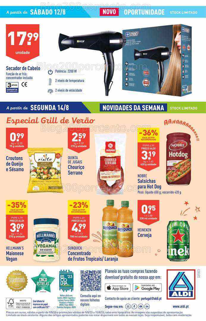 Antevisão Folheto ALDI Promoções de 9 a 15 agosto - Edição Digital