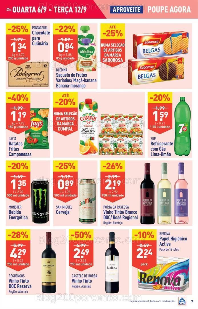 Antevisão Folheto ALDI Promoções de 6 a 12 setembro