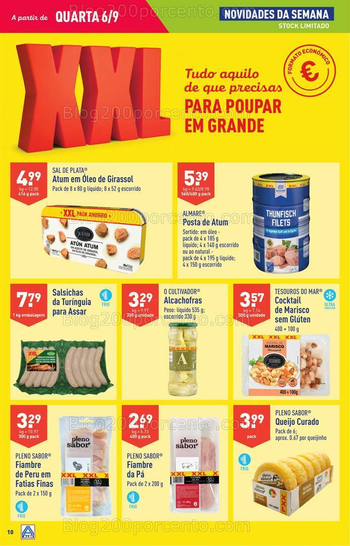 Antevisão Folheto ALDI Promoções de 6 a 12 setembro