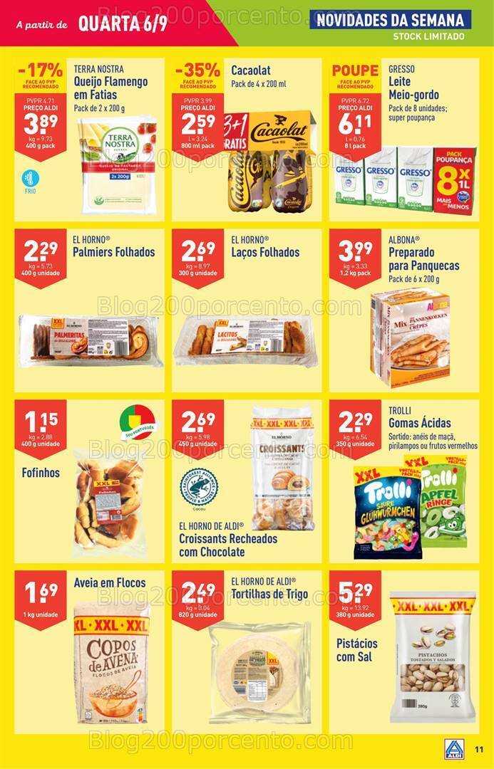 Antevisão Folheto ALDI Promoções de 6 a 12 setembro