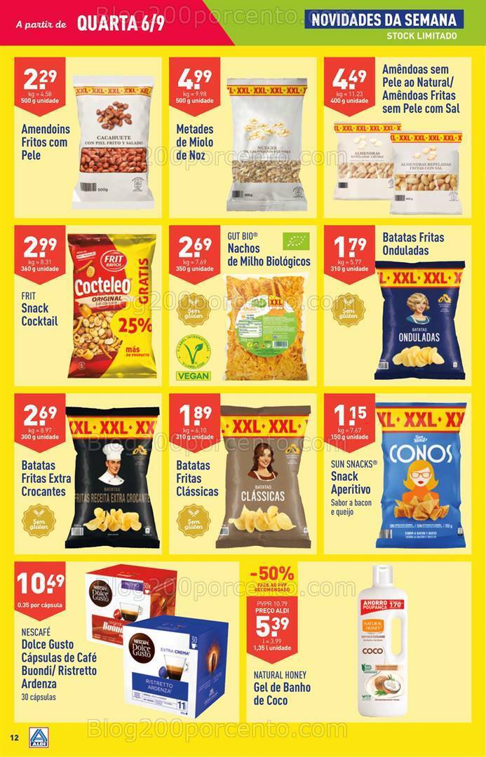 Antevisão Folheto ALDI Promoções de 6 a 12 setembro