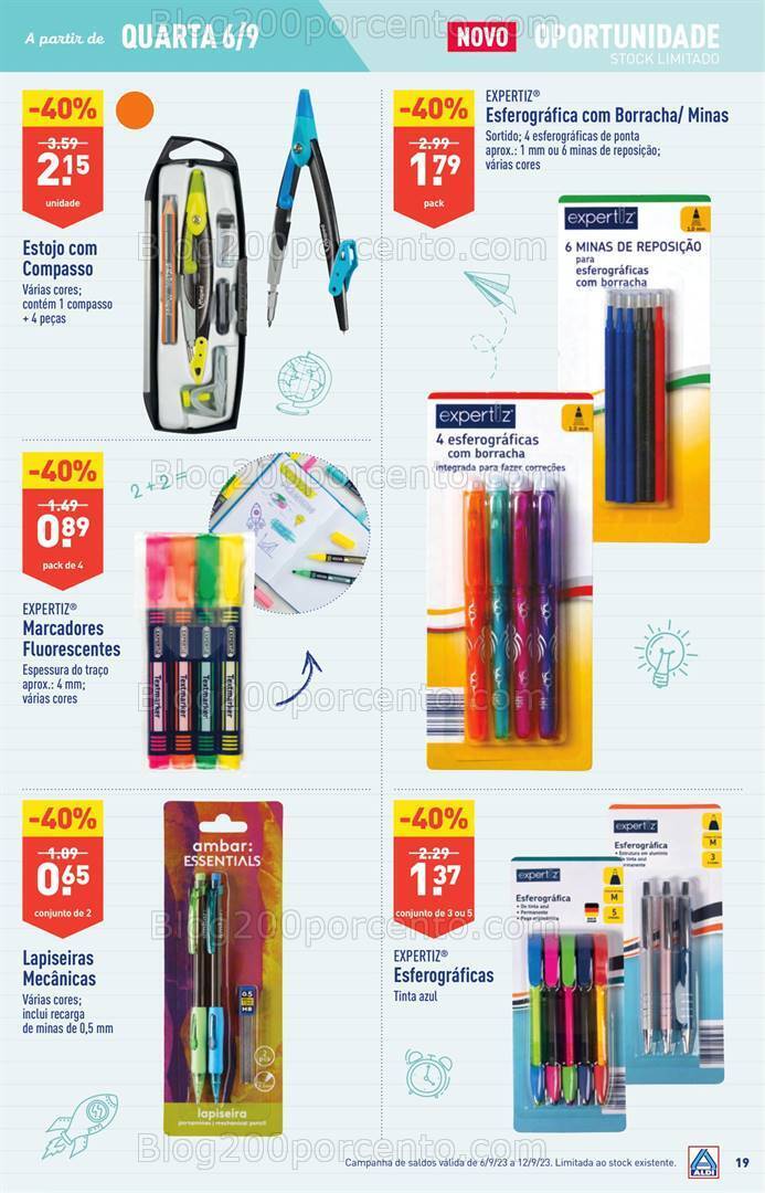 Antevisão Folheto ALDI Bazar Promoções a partir de 6 setembro