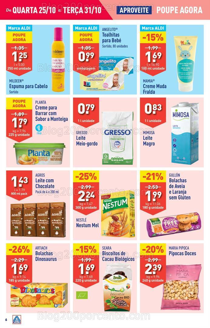Antevisão Folheto ALDI Promoções de 25 a 31 outubro