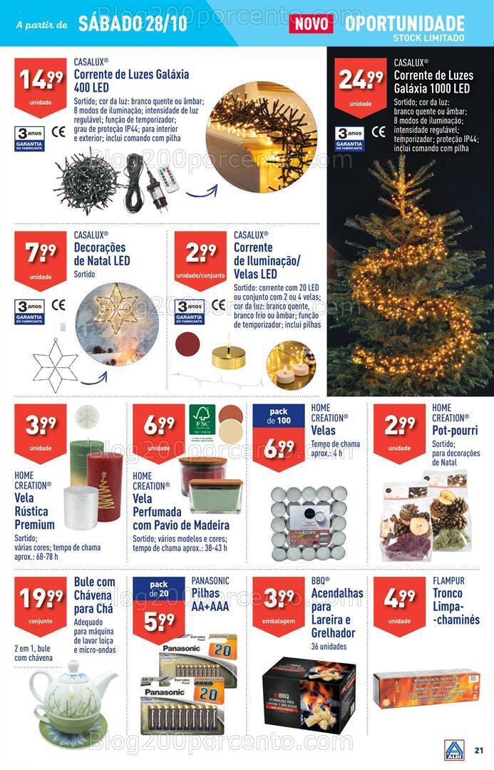 Antevisão Folheto ALDI Promoções de 25 a 31 outubro