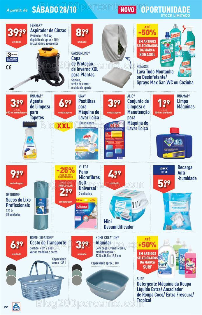 Antevisão Folheto ALDI Promoções de 25 a 31 outubro