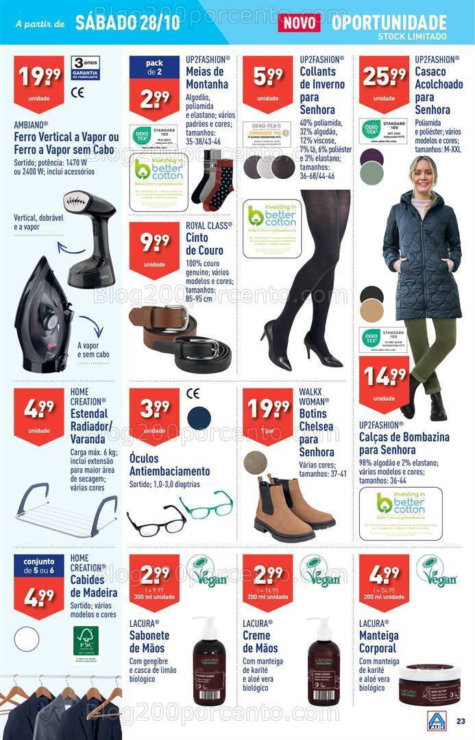 Antevisão Folheto ALDI Promoções de 25 a 31 outubro