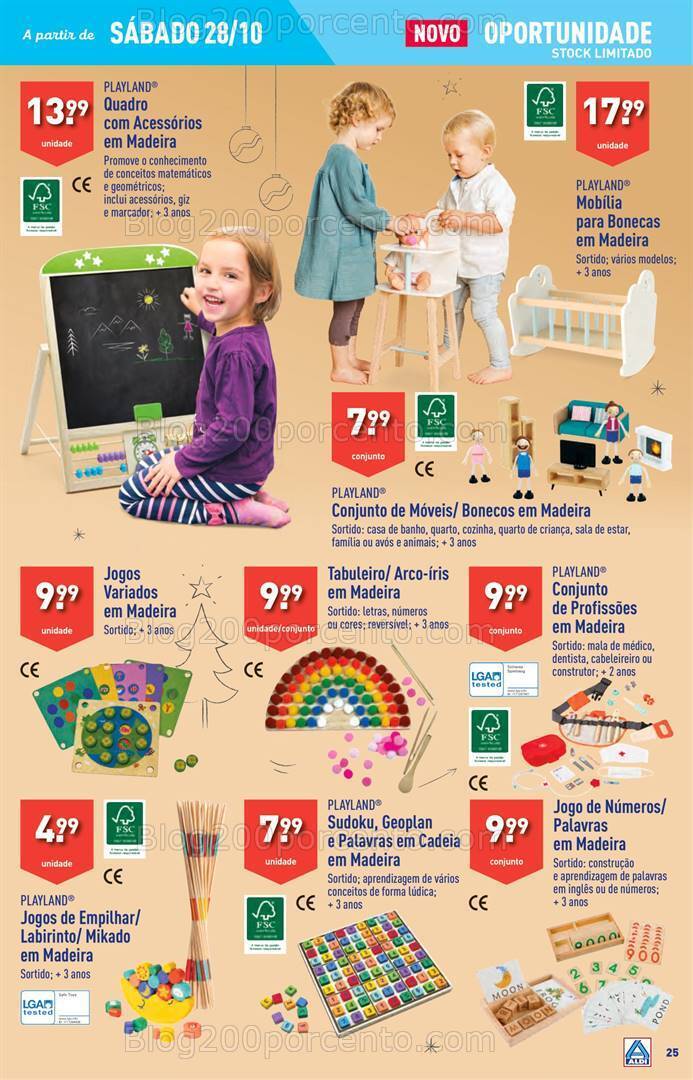 Antevisão Folheto ALDI Promoções de 25 a 31 outubro