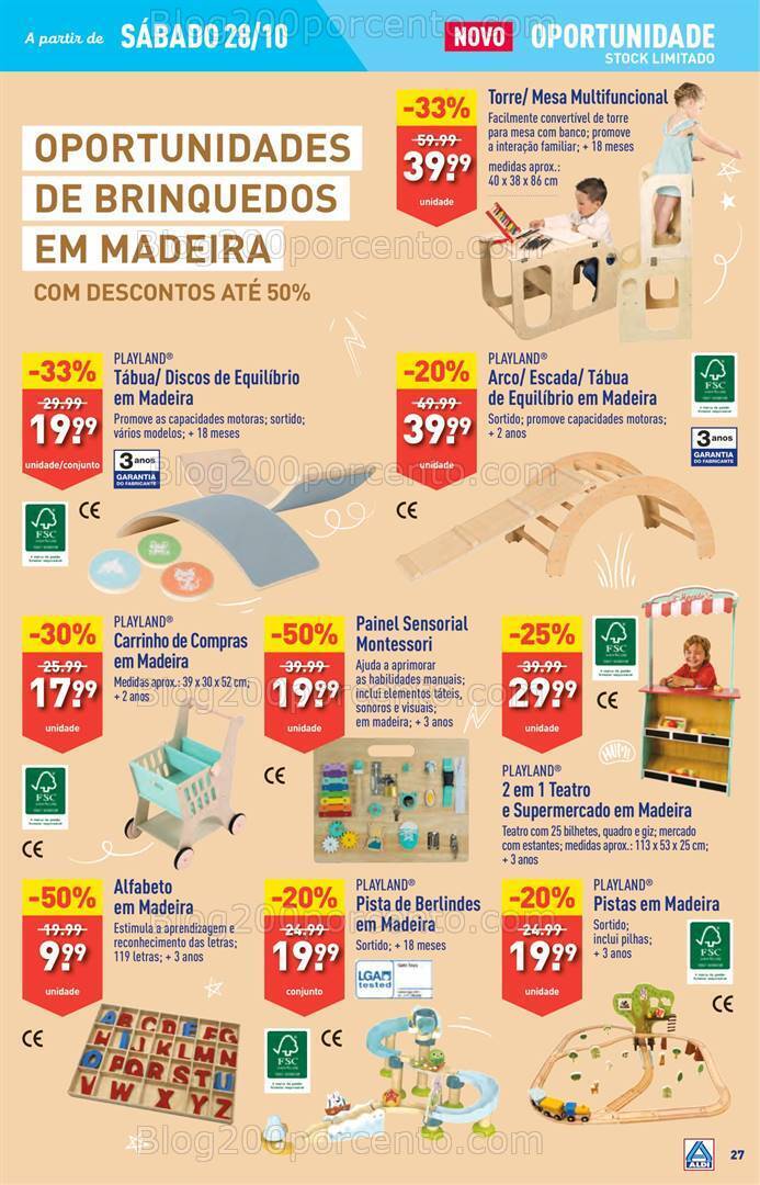 Antevisão Folheto ALDI Promoções de 25 a 31 outubro