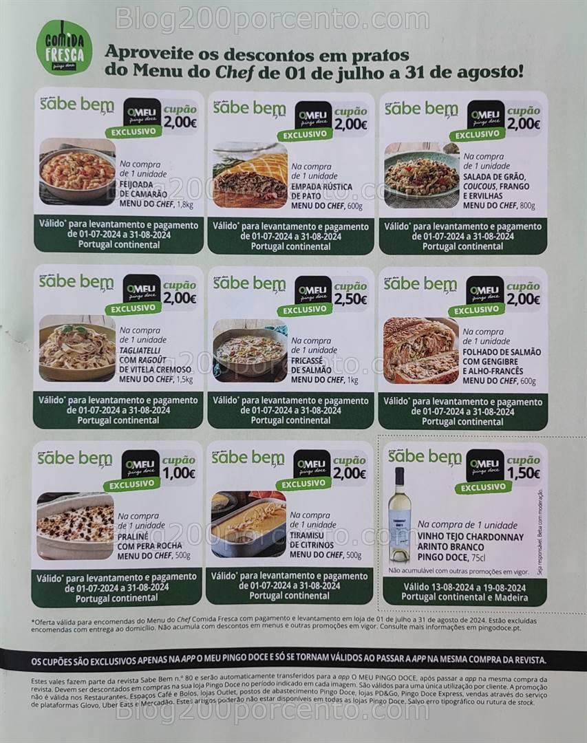 Antevisão Revista PINGO DOCE Sabe Bem julho e agosto - os seus vales de desconto!