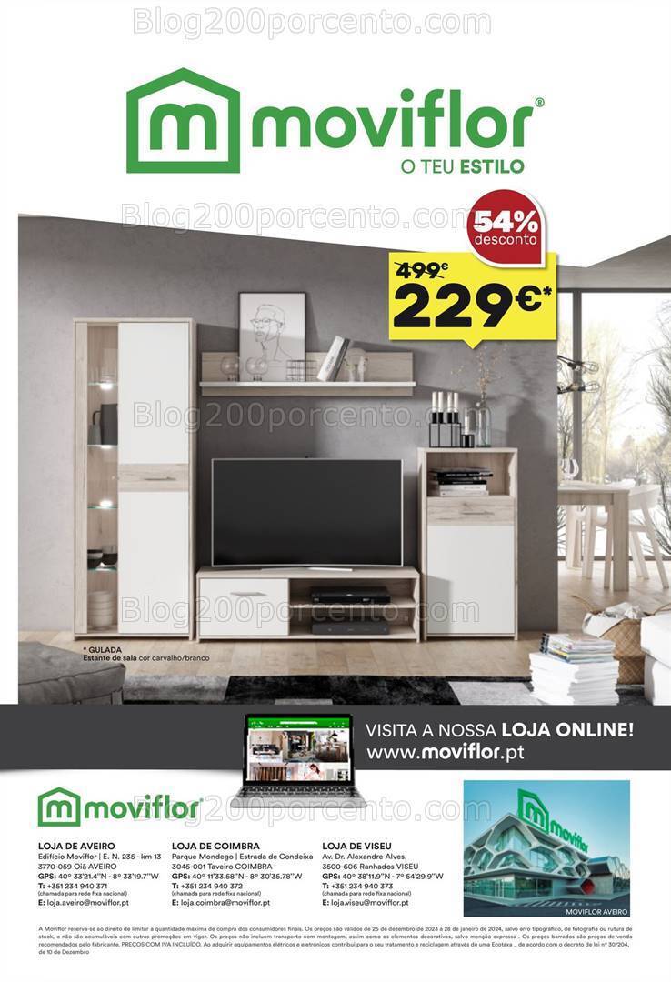 Antevisão Folheto MOVIFLOR Saldos Inverno Promoções de 26 dezembro a 28 janeiro