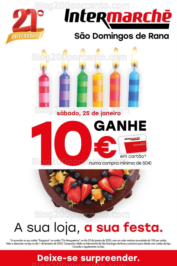 ALERTA - Oferta de 10€ em cartão INTERMARCHÉ só dia 25 janeiro