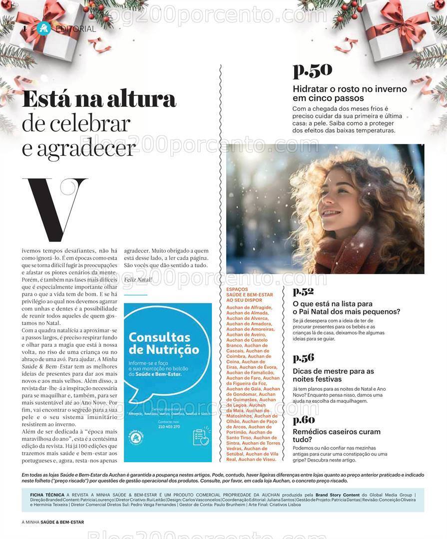 Antevisão Folheto AUCHAN Saúde e Bem-Estar Natal Promoções de 8 novembro a 26 dezembro