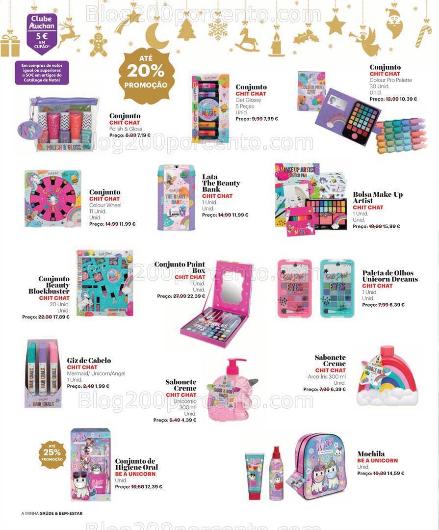 Antevisão Folheto AUCHAN Saúde e Bem-Estar Natal Promoções de 8 novembro a 26 dezembro