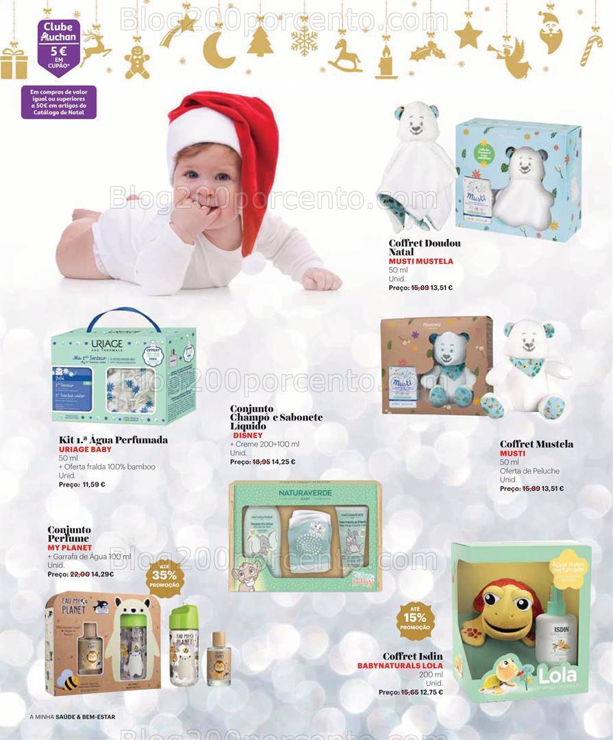 Antevisão Folheto AUCHAN Saúde e Bem-Estar Natal Promoções de 8 novembro a 26 dezembro