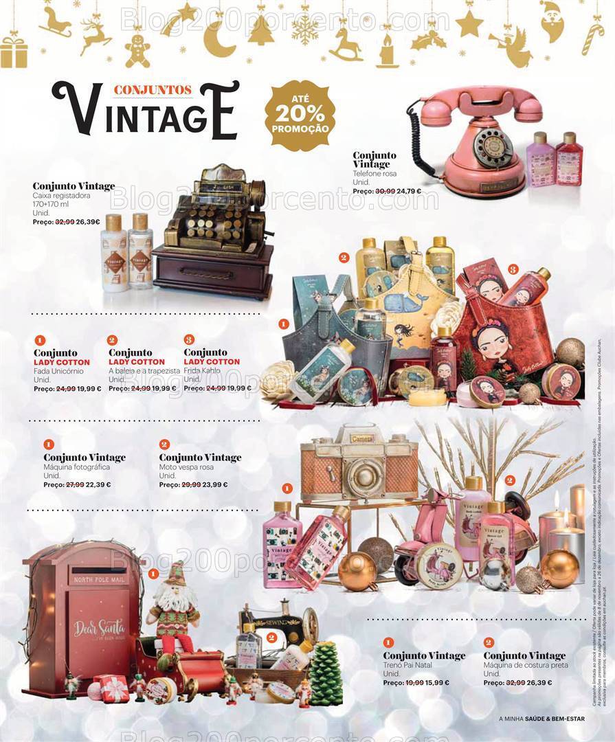 Antevisão Folheto AUCHAN Saúde e Bem-Estar Natal Promoções de 8 novembro a 26 dezembro