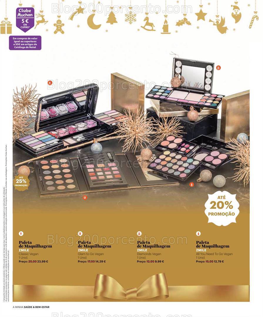 Antevisão Folheto AUCHAN Saúde e Bem-Estar Natal Promoções de 8 novembro a 26 dezembro
