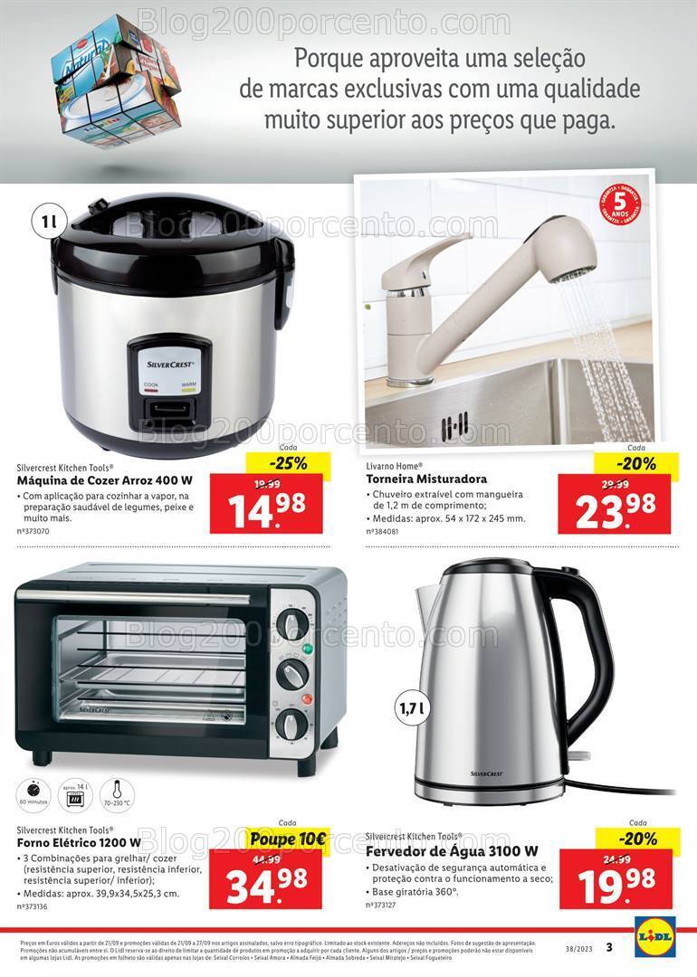 Antevisão Folheto LIDL Bazar Seixal Promoções de 21 a 27 setembro