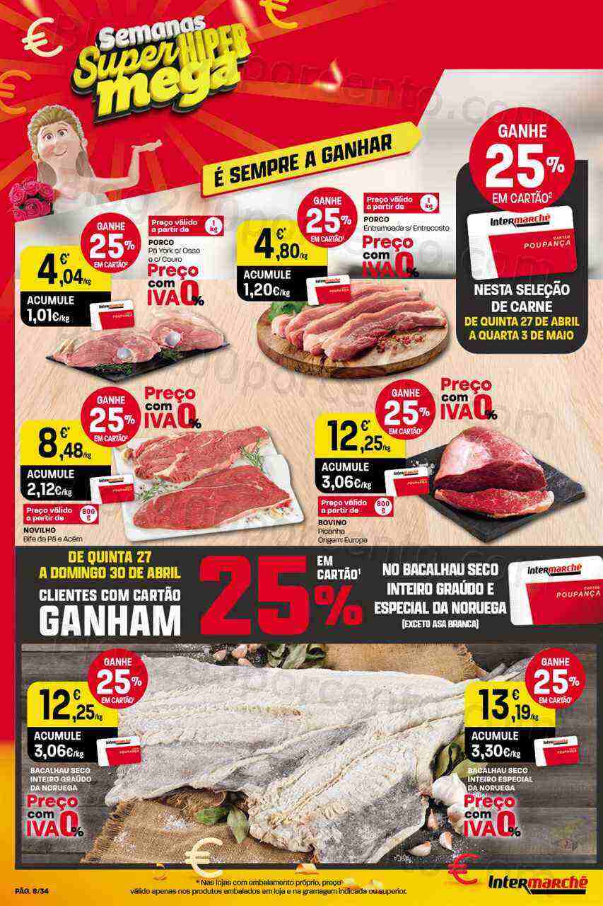 Antevisão Folheto INTERMARCHÉ Promoções de 27 abril a 3 maio