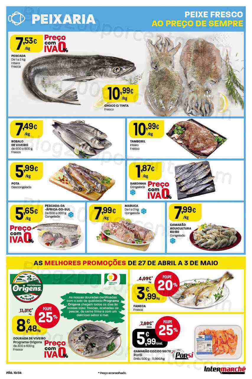 Antevisão Folheto INTERMARCHÉ Promoções de 27 abril a 3 maio