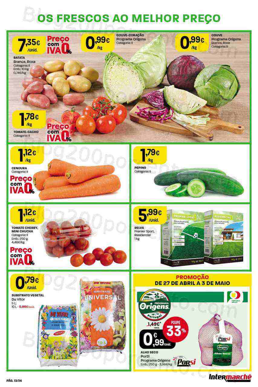 Antevisão Folheto INTERMARCHÉ Promoções de 27 abril a 3 maio
