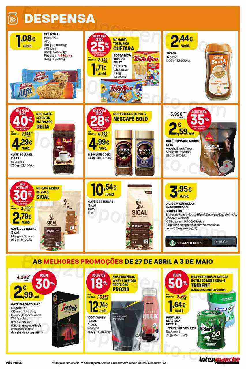 Antevisão Folheto INTERMARCHÉ Promoções de 27 abril a 3 maio