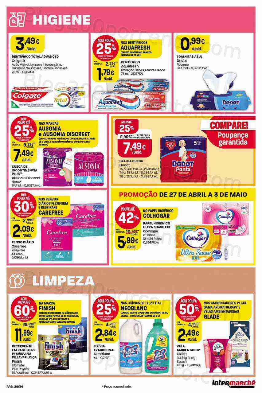 Antevisão Folheto INTERMARCHÉ Promoções de 27 abril a 3 maio