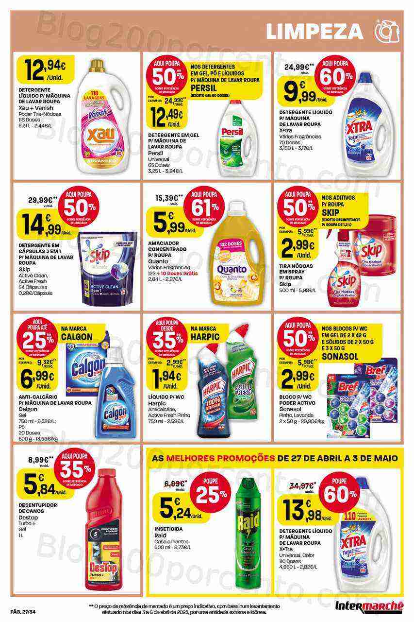 Antevisão Folheto INTERMARCHÉ Promoções de 27 abril a 3 maio