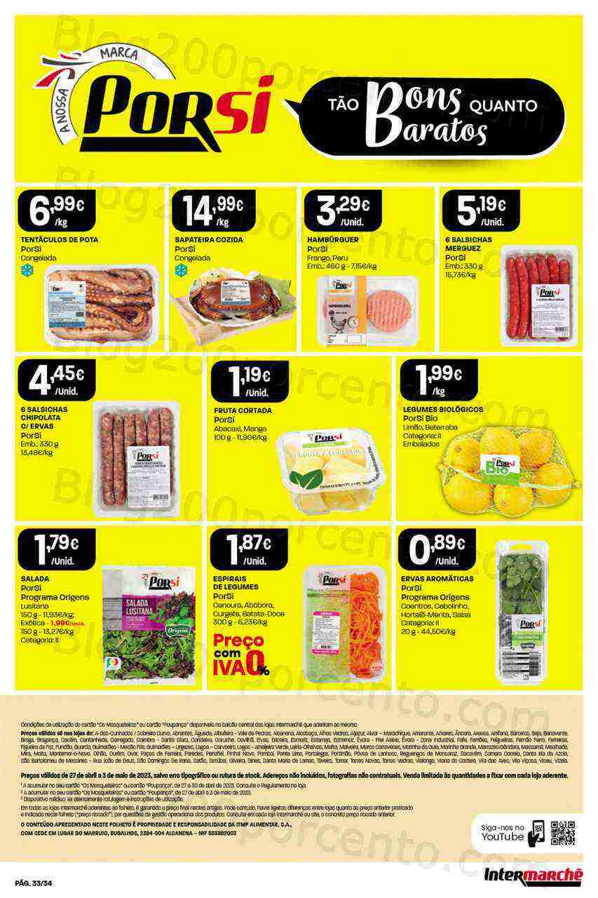 Antevisão Folheto INTERMARCHÉ Promoções de 27 abril a 3 maio