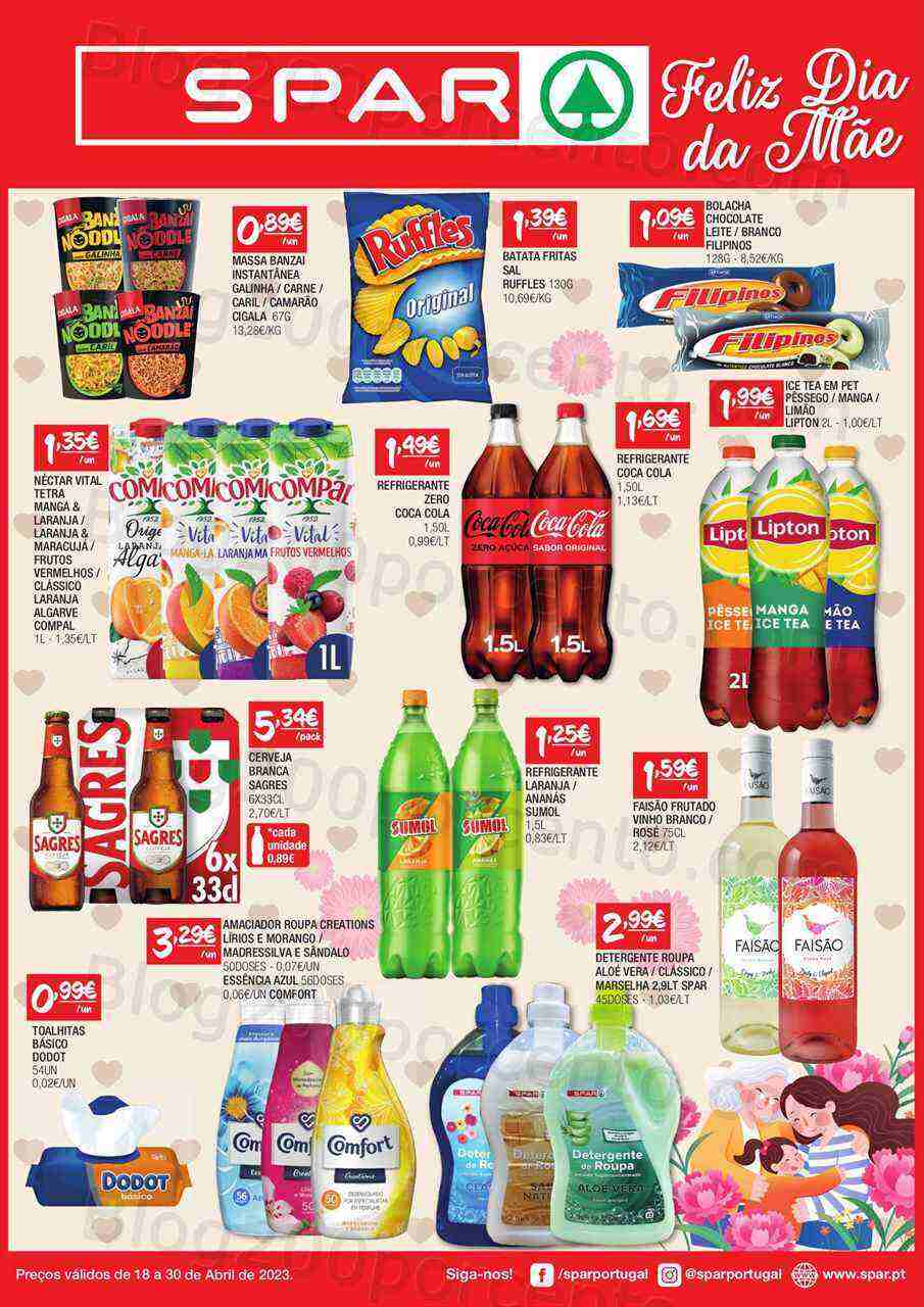 Antevisão Folheto SPAR Promoções de 18 a 30 abril