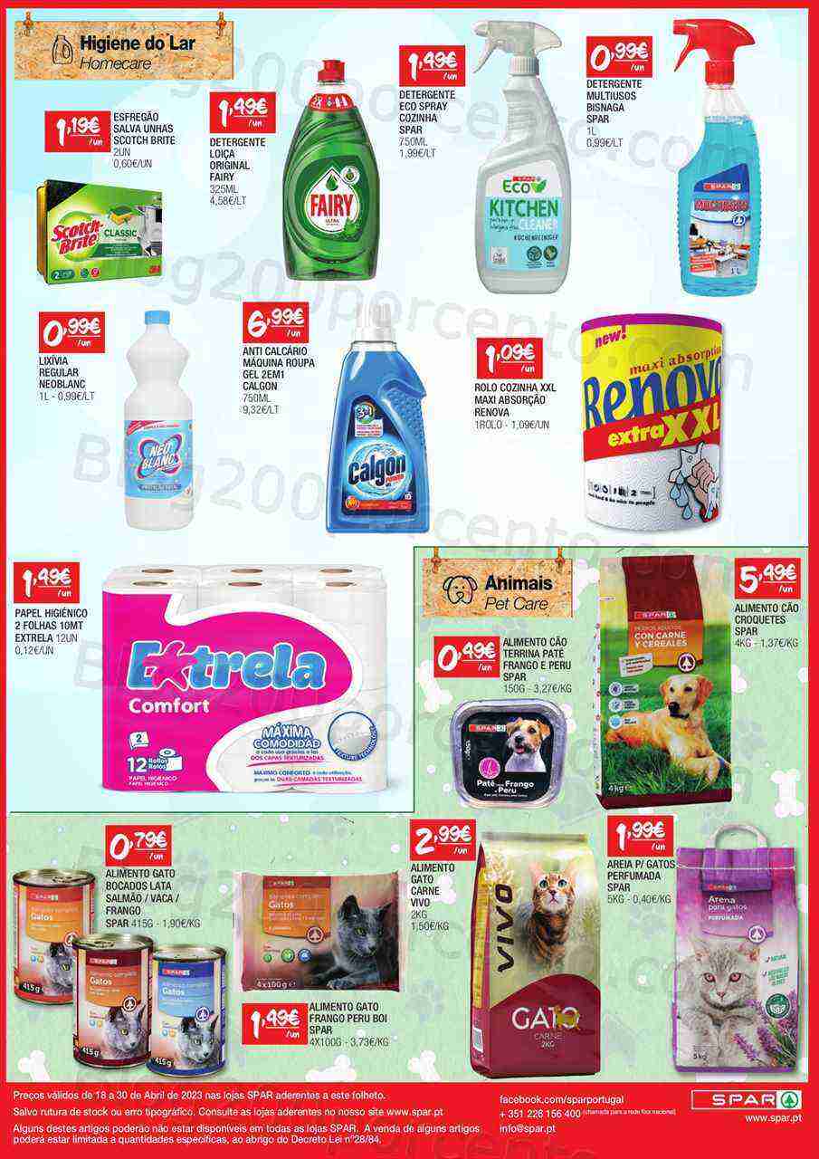 Antevisão Folheto SPAR Promoções de 18 a 30 abril
